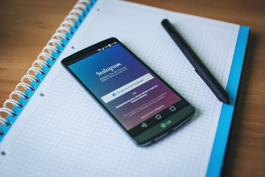 Instagram, phone opened to instagram, instagram app
