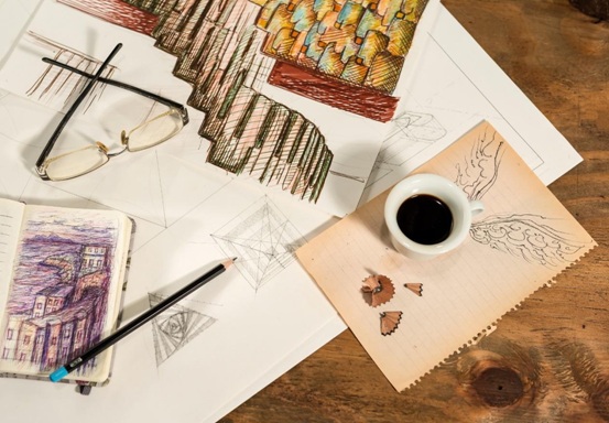 graphic design, coffee, design, paper